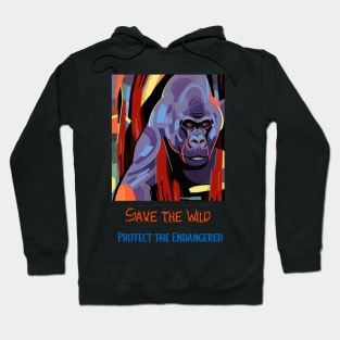 save the wild protect the endangered Hoodie